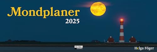 Mondplaner 2025: Der Wochenplaner für den Schreibtisch – Mit Monatsübersicht und viel Platz für Termine und Notizen – auch zum Aufstellen – 32,0 x 10,7 cm von Ludwig bei Heyne