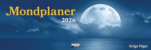 Mondplaner 2026: Der Wochenplaner für den Schreibtisch – Mit Monatsübersicht und viel Platz für Termine und Notizen – auch zum Aufstellen – 32,0 x 10,7 cm von Ludwig bei Heyne