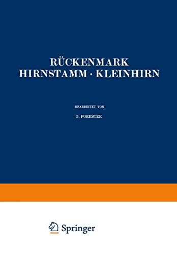 Rückenmark Hirnstamm · Kleinhirn (Handbuch der Neurologie, 5, Band 5)