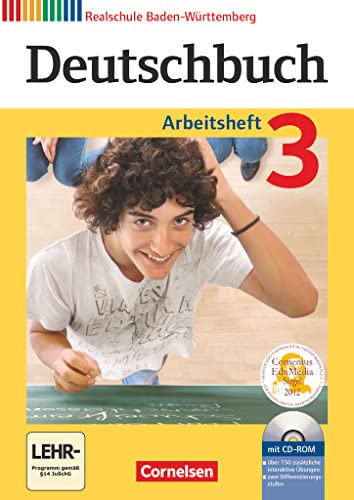 Deutschbuch - Sprach- und Lesebuch - Realschule Baden-Württemberg 2012 - Band 3: 7. Schuljahr: Arbeitsheft mit Lösungen und Übungs-CD-ROM Deutschbuch - Sprach- und Lesebuch - Realschule Baden-Württemberg 2012 - Band 3: 7. Schuljahr: Arbeitsheft mit Lösungen und Übungs-CD-ROM