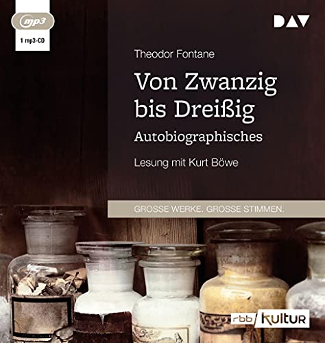 Von Zwanzig bis Dreißig. Autobiographisches: Lesung mit Kurt Böwe (1 mp3-CD) von Der Audio Verlag
