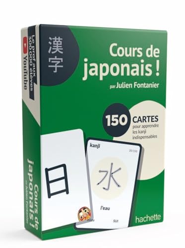 Cours de japonais ! par Julien Fontanier BOITE KANJI: 150 cartes pour apprendre les kanji indispensables von HACHETTE PRAT