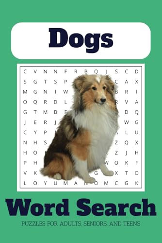 X Word Search Puzzle Book: Word Searches with Easy to Read Print about Dogs, Dog breeds, Dog accessories and More | 6x9 inches, 110 pages | 50+ Puzzles ... Gift for Vacations, Holidays and Free Times von Independently published