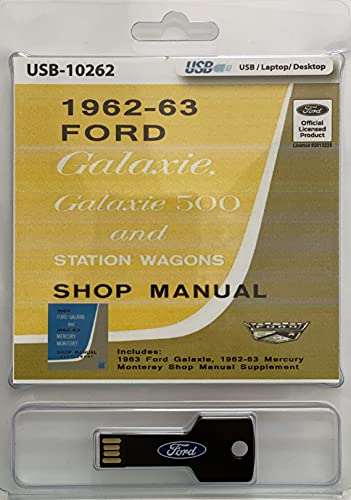 1962-63 Ford Galaxie and Mercury Monterey Shop Manual (USB)