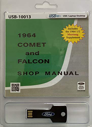 1964 Ford Comet and Falcon Shop Manual (with 1964 1/2 Mustang Supplement) (USB)
