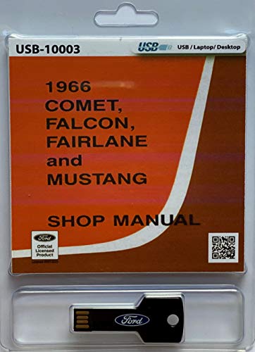 1966 Comet Fairlane Falcon and Mustang Shop Manual (USB)