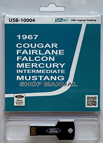 1967 Cougar Falcon Fairlane Mercury and Mustang Intermediate Shop Manual (USB)