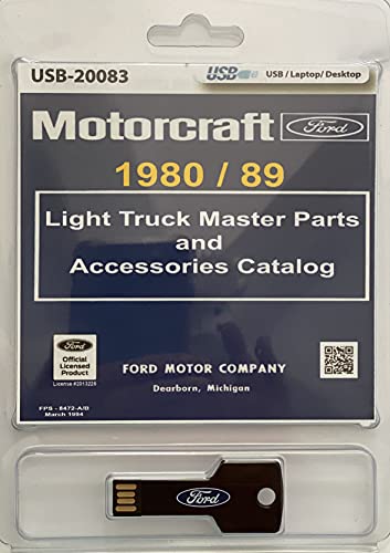 1980-89 Ford Truck Master Parts and Accessory Catalog (USB)