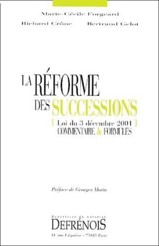 LA RÉFORME DES SUCCESSIONS von DEFRENOIS