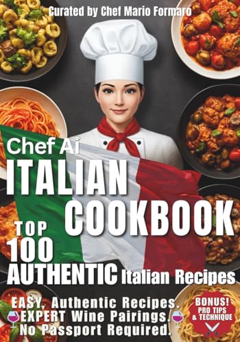 Chef Ai - Top 100 Authentic Italian Recipes: Italian Cookbook with Easy Recipes, Proven Tips & Techniques, and Perfect Wine Pairings for Authentic Italian Cooking von Independently published