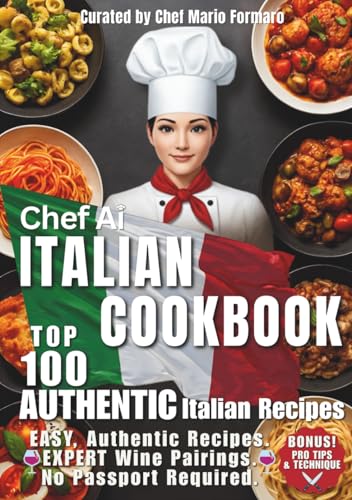 Chef Ai - Top 100 Authentic Italian Recipes: Italian Cookbook with Easy Recipes, Proven Tips & Techniques, and Perfect Wine Pairings for Authentic Italian Cooking von Independently published