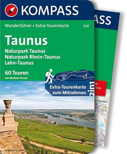 KOMPASS Wanderführer Taunus, Naturpark Taunus, Naturpark Rhein-Taunus, Lahn-Taunus: Wanderführer mit Extra-Tourenkarte 1:65.000, 60 Touren, GPX-Daten zum Download KOMPASS Wanderführer Taunus, Naturpark Taunus, Naturpark Rhein-Taunus, Lahn-Taunus: Wanderführer mit Extra-Tourenkarte 1:65.000, 60 Touren, GPX-Daten zum Download