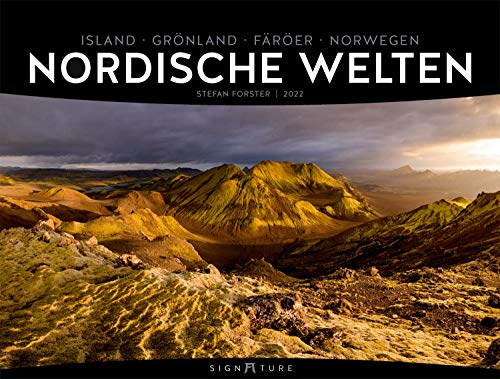 Nordische Welten - Signature Kalender 2022 - Hochwertiger Skandinavien-Kalender im großen Querformat (66x50 cm), Island, Färöer, Grönland, Norwegen: Island, Grönland, Färöer, Norwegen