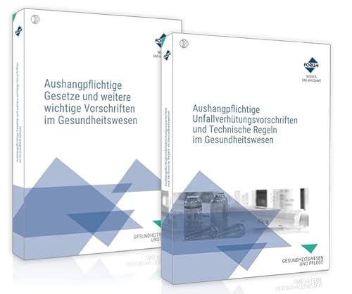 Das Aushangpflichten-Paket für das Gesundheitswesen: Aushangpflichtige Gesetze und Unfallverhütungsvorschriften: Aushangpflichtige Gesetze und ... das Gesundheitswesen kompakt in zwei Bänden. Das Aushangpflichten-Paket für das Gesundheitswesen: Aushangpflichtige Gesetze und Unfallverhütungsvorschriften: Aushangpflichtige Gesetze und ... das Gesundheitswesen kompakt in zwei Bänden. von Forum Verlag Herkert