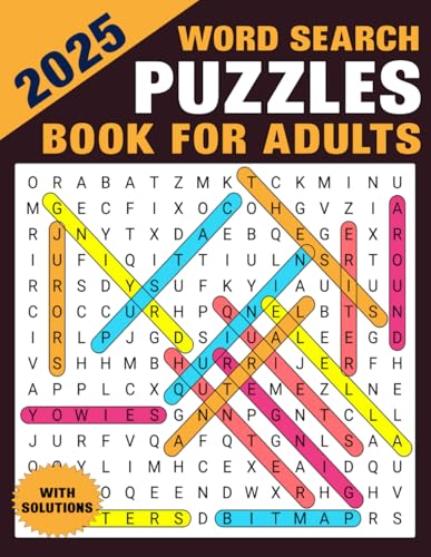 2025 Word Search Puzzles Book For Adults With Solution 2025 Word Search Puzzles Book For Adults With Solution von Independently published