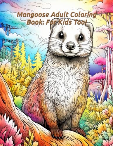 Mongoose Adult Coloring Book: For Kids Too! (Cheap coloring books, Band 65) von Independently published