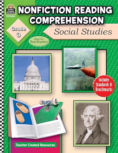 Nonfiction Reading Comprehension: Social Studies, Grade 3: Social Studies, Grade 3 von Teacher Created Resources