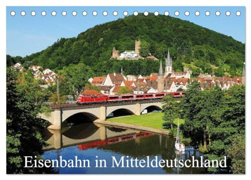 Eisenbahn in Mitteldeutschland (Tischkalender 2025 DIN A5 quer), CALVENDO Monatskalender: Monatskalender mit 12 Eisenbahnbildern aus Mitteldeutschland mit Motiven aus den 4 Jahreszeiten von CALVENDO