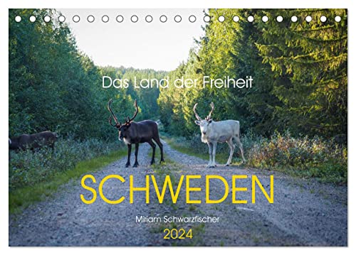 Das Land der Freiheit Schweden (Tischkalender 2024 DIN A5 quer), CALVENDO Monatskalender von CALVENDO