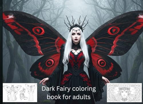 Enchanted Shadows: A Dark Fantasy Fairy Coloring Book for Adults von Independently published