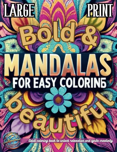 50 Large Print Mandalas Easy Coloring book: An Adult Coloring Books for Seniors Beginners Kids Adult Coloring Books Easy Simple Mandala Patterns Adult ... relief relaxation women men adults teens von Independently published