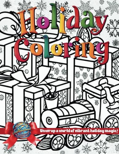 Holiday Coloring Adult Coloring Book: A Christmas and Wintery Coloring Book For Adults Home for the Holidays - Coloring in a Winter Wonderland 50 Easy ... Designs for Stress Relieving & Relaxation von Independently published