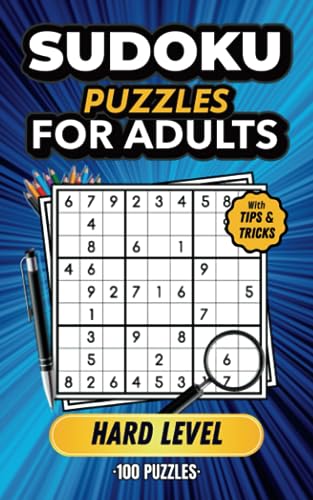 Sudoku Puzzles for Adults ǀ Hard Level #2: Small Travel-Friendly Sudoku Puzzle Book ǀ Pocket Size ǀ With Tips and Tricks, and Solutions ǀ Expert Level