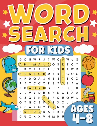 Word Search for Kids Ages 4-8: Large Print Word Search Puzzle Book for Children | 100 Puzzles With Solutions von Independently published