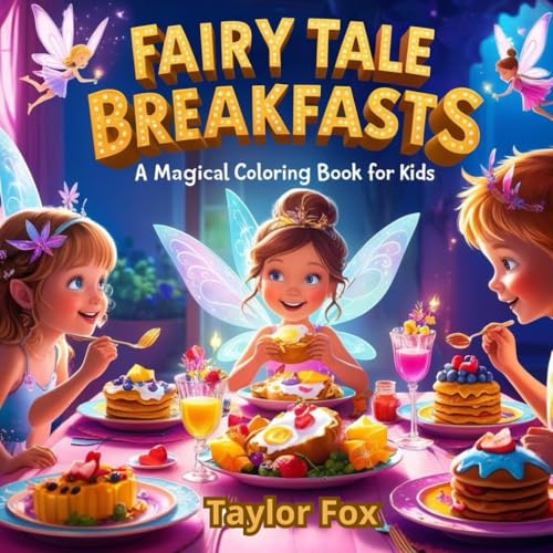Fairy Tale Breakfasts: A Magical Coloring Book for Kids: Fun and Whimsical Breakfast-Themed Coloring Pages with Cute Food, Fantasy Creatures, and Magic for Kids Ages 5–10 von Independently published