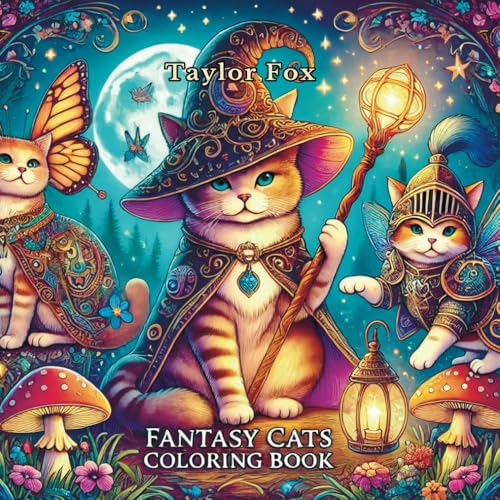 Fantasy Cats Coloring Book von Independently published