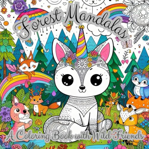 Forest Mandalas: A Coloring Book with Wild Friends: Creative Mandala Coloring for Young Nature Lovers von Independently published