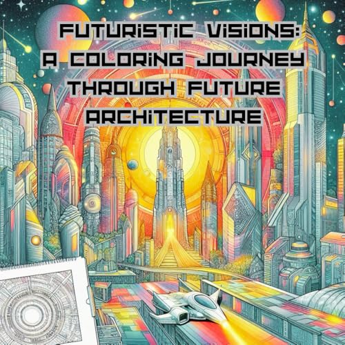 Futuristic Visions: A Coloring Journey Through Future Architecture: Explore the Skyline of Tomorrow, One Page at a Time von Independently published