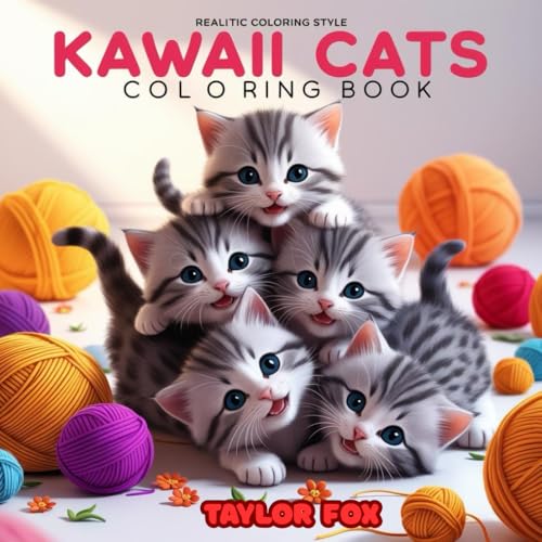 Kawaii Cats Coloring Book: Cute and Cuddly Cats to Color and Love von Independently published