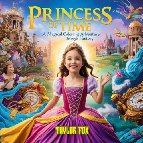 Princess of Time: A Magical Coloring Adventure Through History: Fun and Educational Time Travel Coloring Book for Girls Ages 5–12 | Learn History Through Imagination, Fashion, and Adventure!" von Independently published