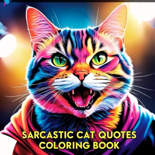 Sarcastic Cat Quotes: A Funny Cat Coloring Book for Adults with Snarky Quotes and Sass for Stress Relief and Laughs von Independently published