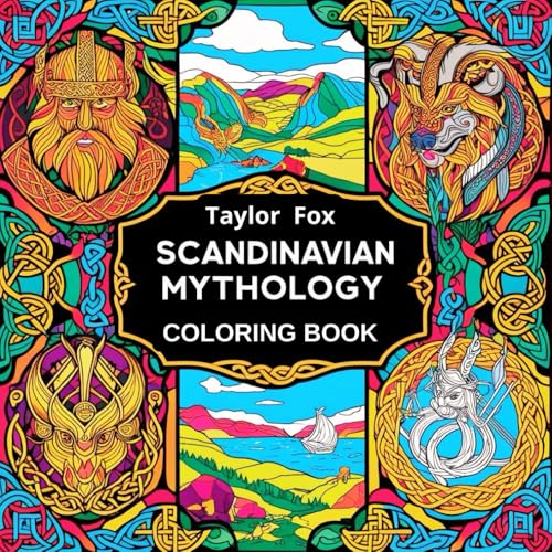 Scandinavian Mythology Coloring Book: A Magical Coloring Adventure Through Viking Myths von Independently published