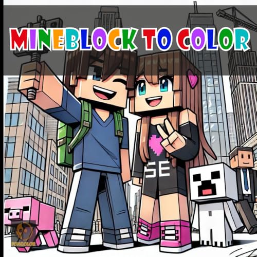Mineblock Coloring Adventures: Bring the Pixel World to Life! von Independently published