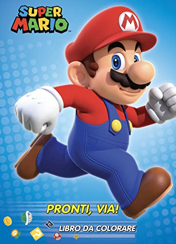 Super Mario pronti via! Libro da colorare. Ediz. illustrata (Libri gioco)