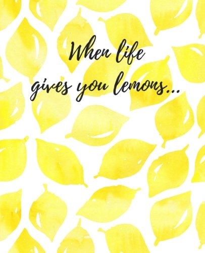 Composition Notebook: Watercolor When Life Gives You Lemons, Lemon Pattern Notebook, Dotted Grid Pages Book, Journal, Daily Notebook, 200 pages, 7.5 x 9.25 inches von CreateSpace Independent Publishing Platform