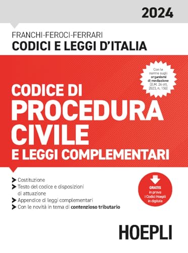 Codice di procedura civile 2024. Con espansione online (Codici e leggi d'Italia)