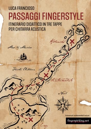 Passaggi Fingerstyle: Itinerario didattico in tre tappe per chitarra acustica von Fingerpicking.net