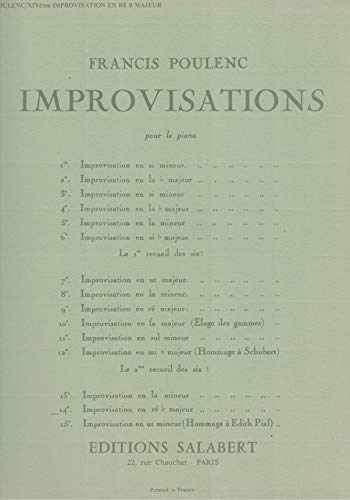 IMPROVISATION N 14 PIANO PIANO IMPROVISATION N 14 PIANO PIANO