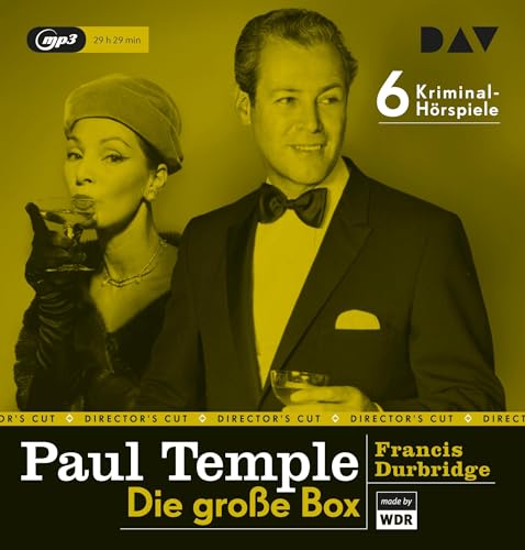 Paul Temple – Die große Box: Die Original-Radiofassungen mit René Deltgen, Annemarie Cordes u.v.a. (6 mp3-CDs) von Audio Verlag Der GmbH