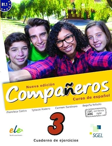 Companeros 3 Cwiczenia + licencia digital - nueva edicion: Curso de Espanol : Cuaderno de Ejercicios con Licencia Digital