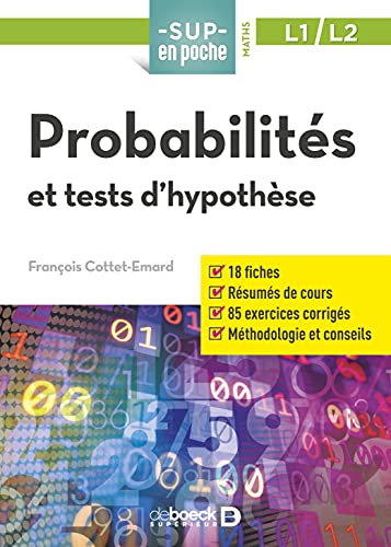 Probabilités: et tests d'hypothèse von De Boeck Supérieur