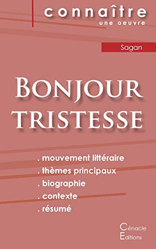 Fiche de lecture Bonjour tristesse de Françoise Sagan (Analyse littéraire de référence et résumé complet)