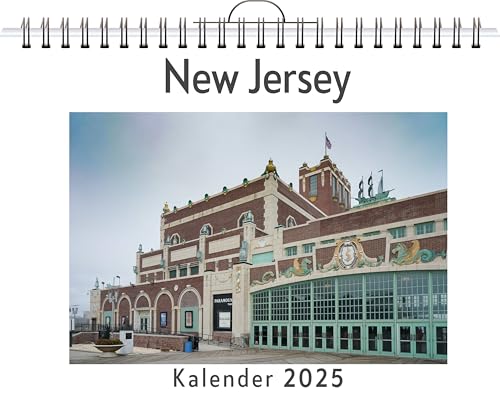 New Jersey - (Wandkalender 2025, Kalender DIN A4 quer, Monatskalender im Querformat mit Kalendarium, das perfekte Geschenk) von FlipFlop
