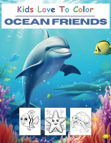 Kids Love To Color - Ocean Friends