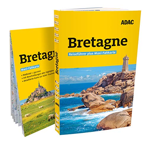 ADAC Reiseführer plus Bretagne: Mit Maxi-Faltkarte und praktischer Spiralbindung