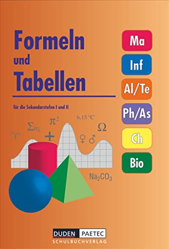 Formeln und Tabellen für die Sekundarstufen I und II.